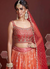 Wonderful Lehenga Choli in Orange